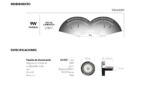 FOCO POWERLED BLANCO 9W (6000K) FRIO, 12VCC. VULCANO - Imagen 2