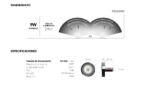 FOCO POWERLED COLOR RGB 9W, 12VCC. VULCANO - Imagen 2